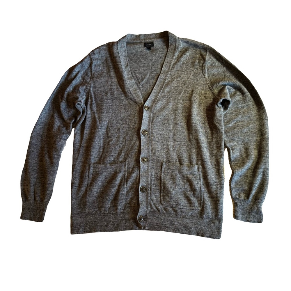 J. Crew Gray Men's Cardigan Sweater